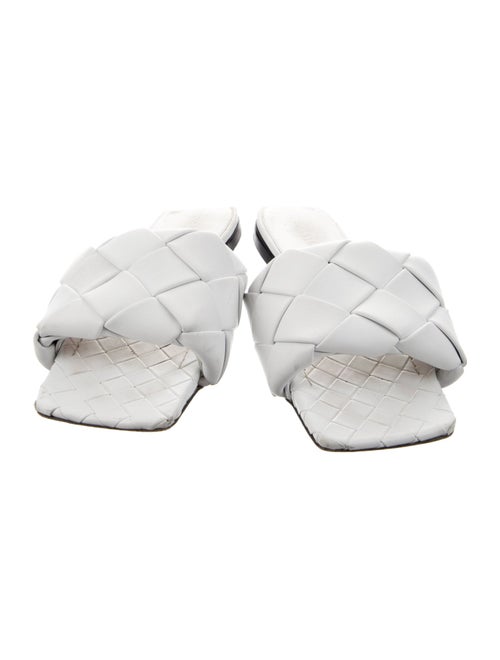 Bottega Veneta Intrecciato Weave Leather Slides