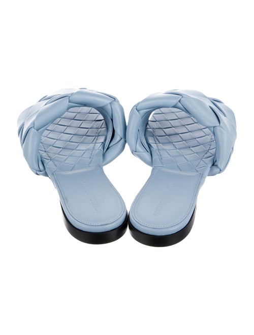 Bottega Veneta Intrecciato Weave Leather Slides