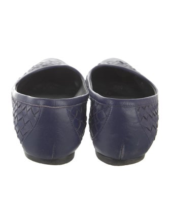 Bottega Veneta Intrecciato Weave Leather Ballet Flats