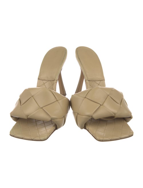 Bottega Veneta Intrecciato Weave Leather Slides