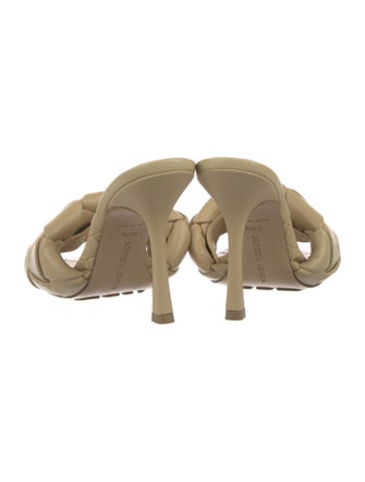 Bottega Veneta Intrecciato Weave Leather Slides