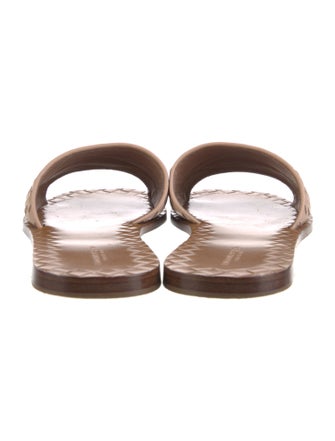 Bottega Veneta Intrecciato Weave Leather Slides