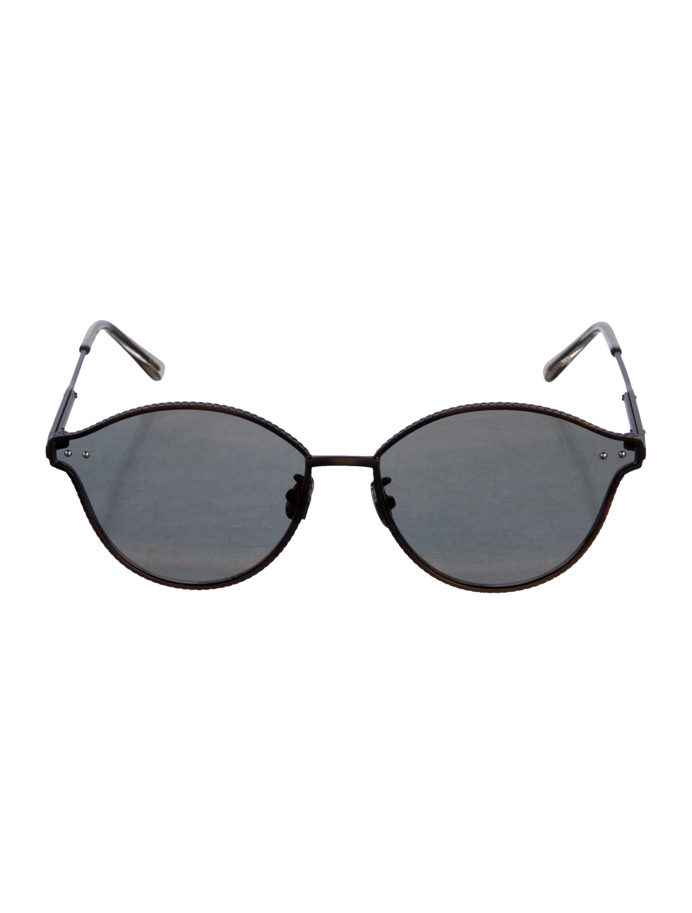 Bottega Veneta Round Tinted Sunglasses