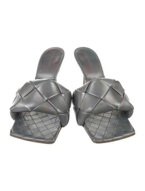 Bottega Veneta Intrecciato Weave Leather Slides