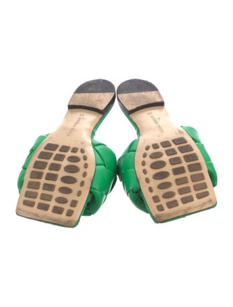 Bottega Veneta Intrecciato Weave Leather Slides