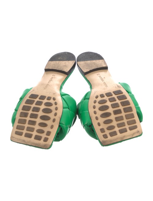 Bottega Veneta Intrecciato Weave Leather Slides