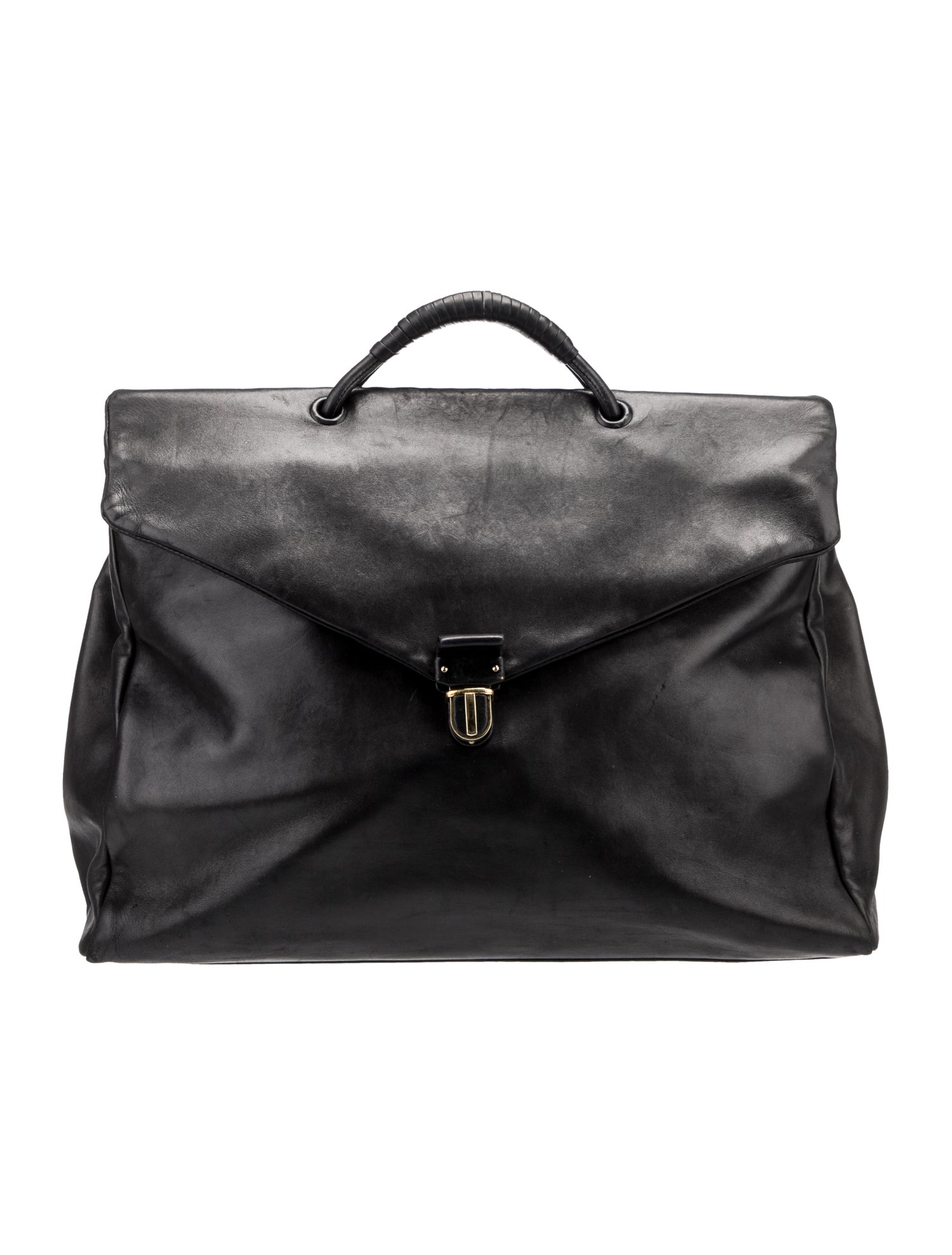 Bottega Veneta Leather Top Handle Bag