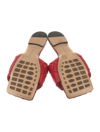 Bottega Veneta Intrecciato Weave Leather Slides