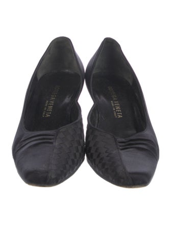 Bottega Veneta Intrecciato Weave Leather D'Orsay Pumps