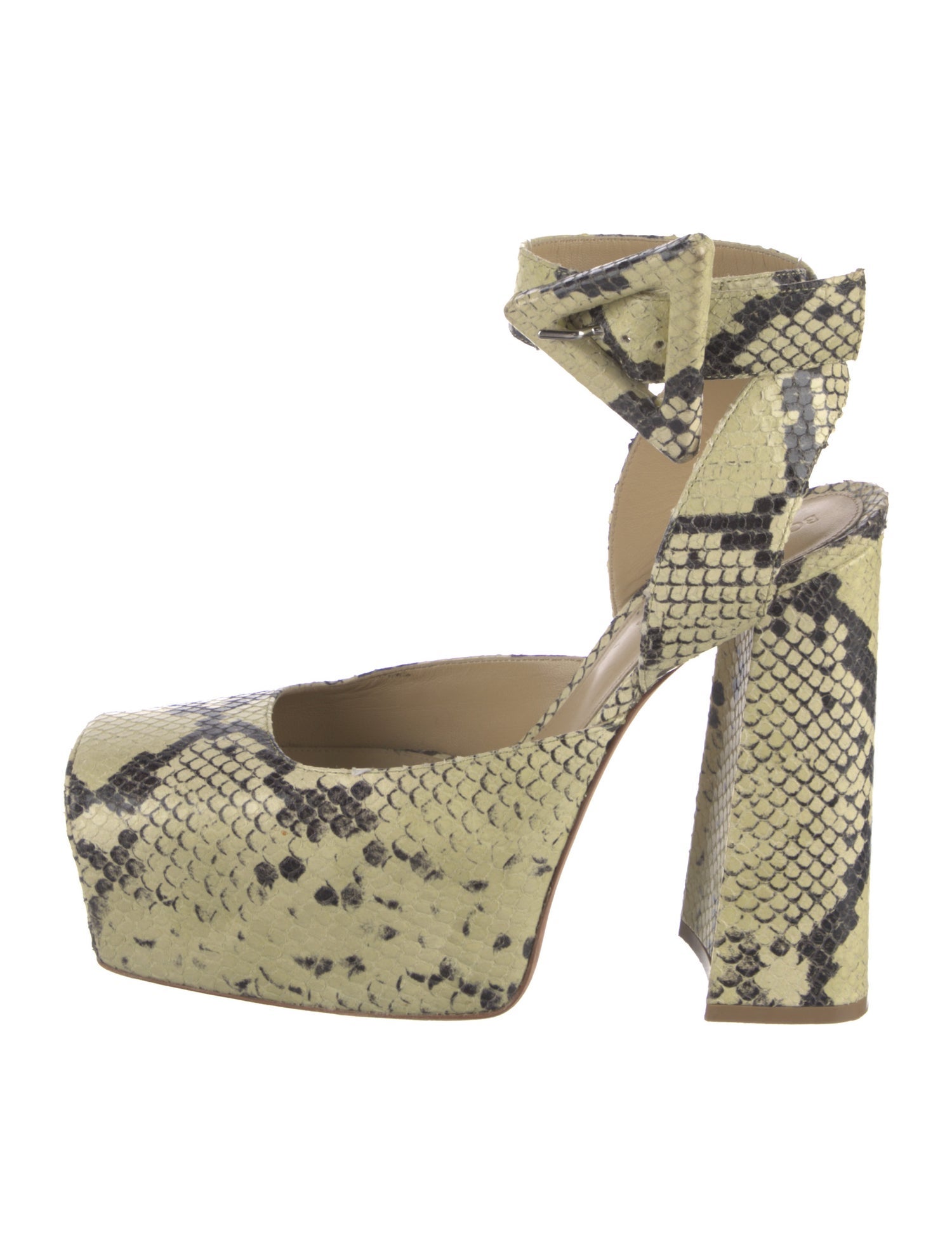 Bottega Veneta Snakeskin Animal Print Pumps