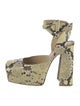 Bottega Veneta Snakeskin Animal Print Pumps
