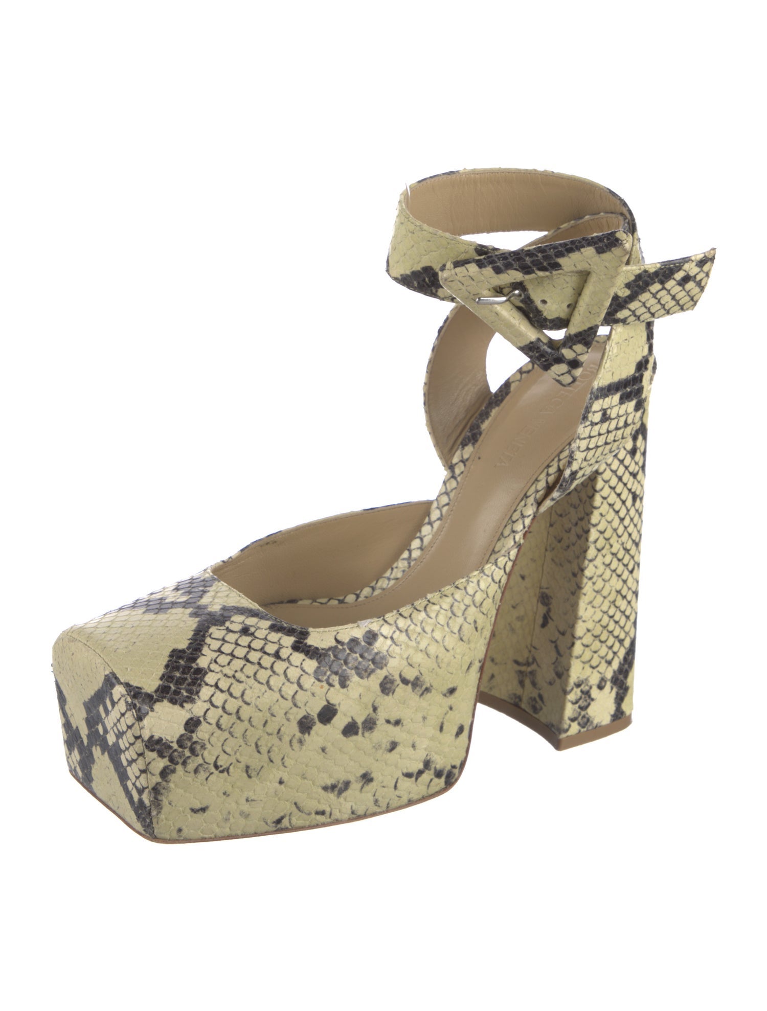 Bottega Veneta Snakeskin Animal Print Pumps