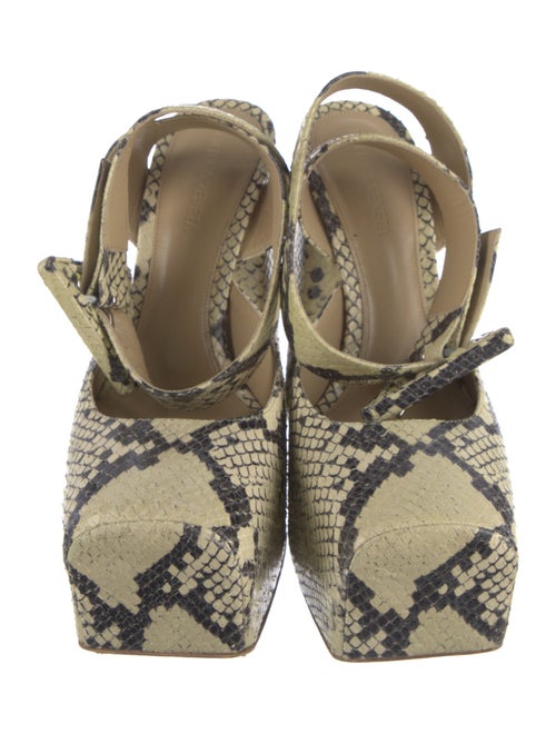 Bottega Veneta Snakeskin Animal Print Pumps