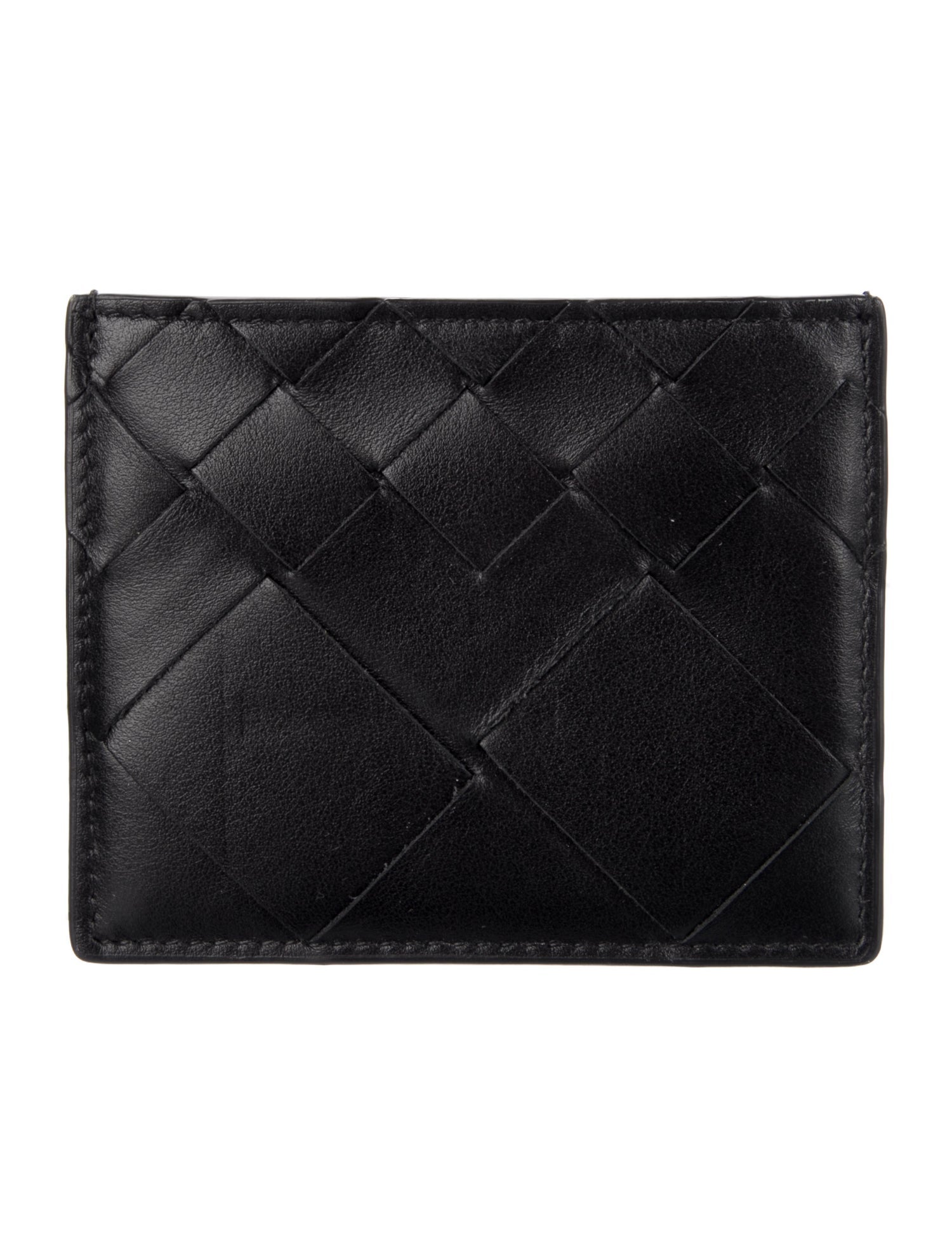 Bottega Veneta Intrecciato Weave Leather Card Holder