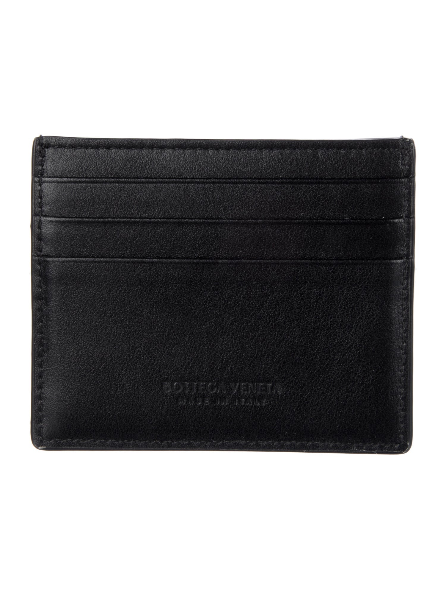 Bottega Veneta Intrecciato Weave Leather Card Holder