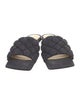 Bottega Veneta Quilted Pattern Denim Slides