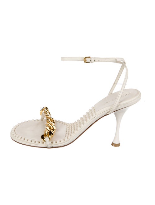 Bottega Veneta Leather Chain-Link Accents Sandals