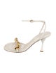Bottega Veneta Leather Chain-Link Accents Sandals