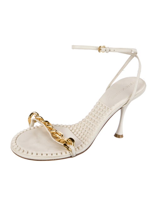 Bottega Veneta Leather Chain-Link Accents Sandals