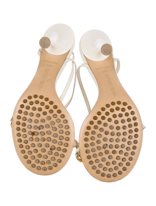 Bottega Veneta Leather Chain-Link Accents Sandals