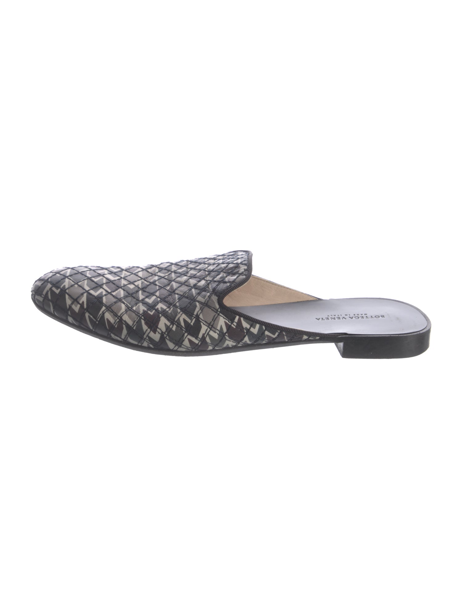 Bottega Veneta Intrecciato Weave Leather Mules