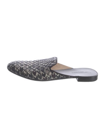 Bottega Veneta Intrecciato Weave Leather Mules