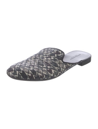 Bottega Veneta Intrecciato Weave Leather Mules