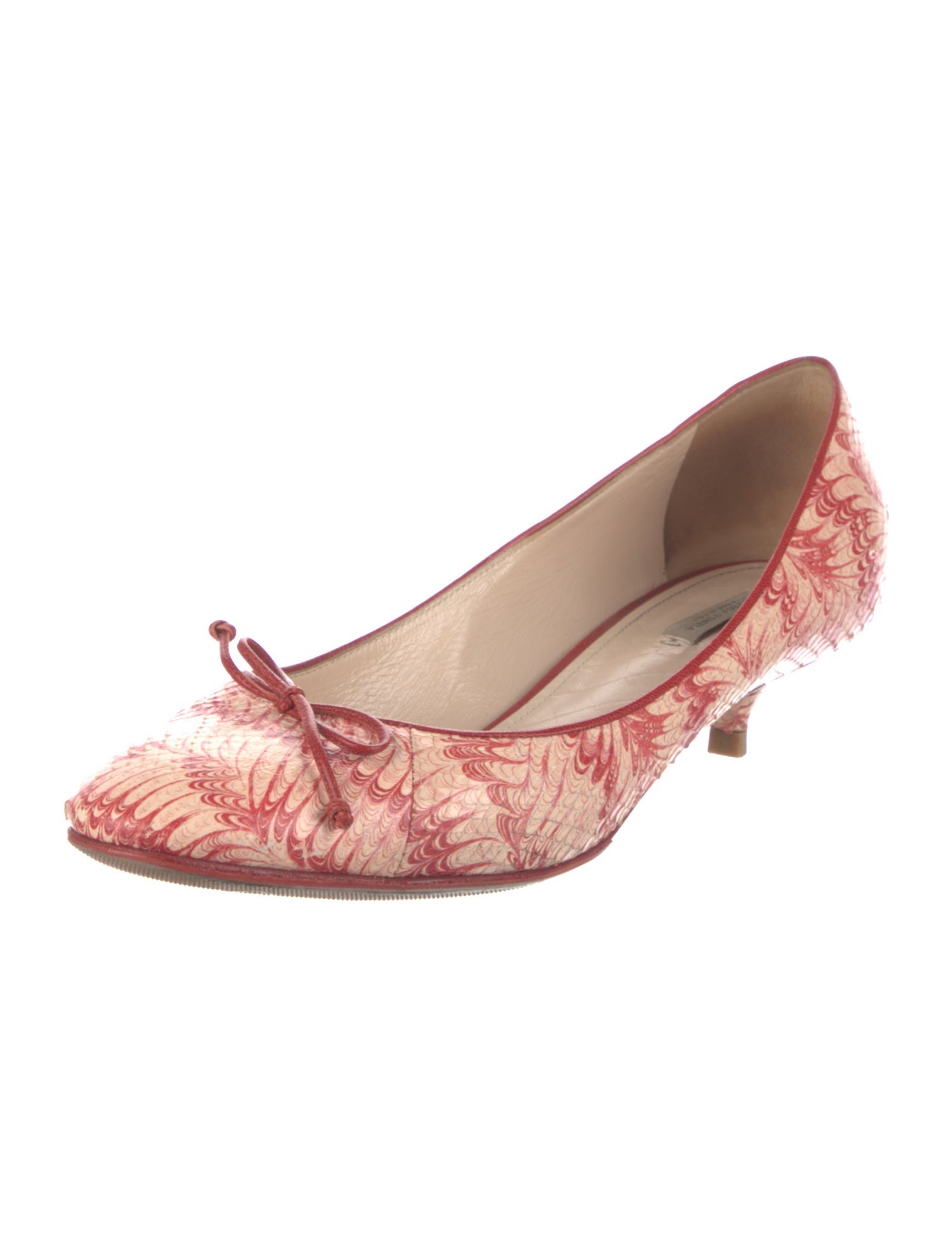 Bottega Veneta Snakeskin Printed Pumps