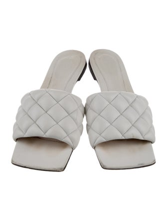 Bottega Veneta Intrecciato Weave Leather Slides
