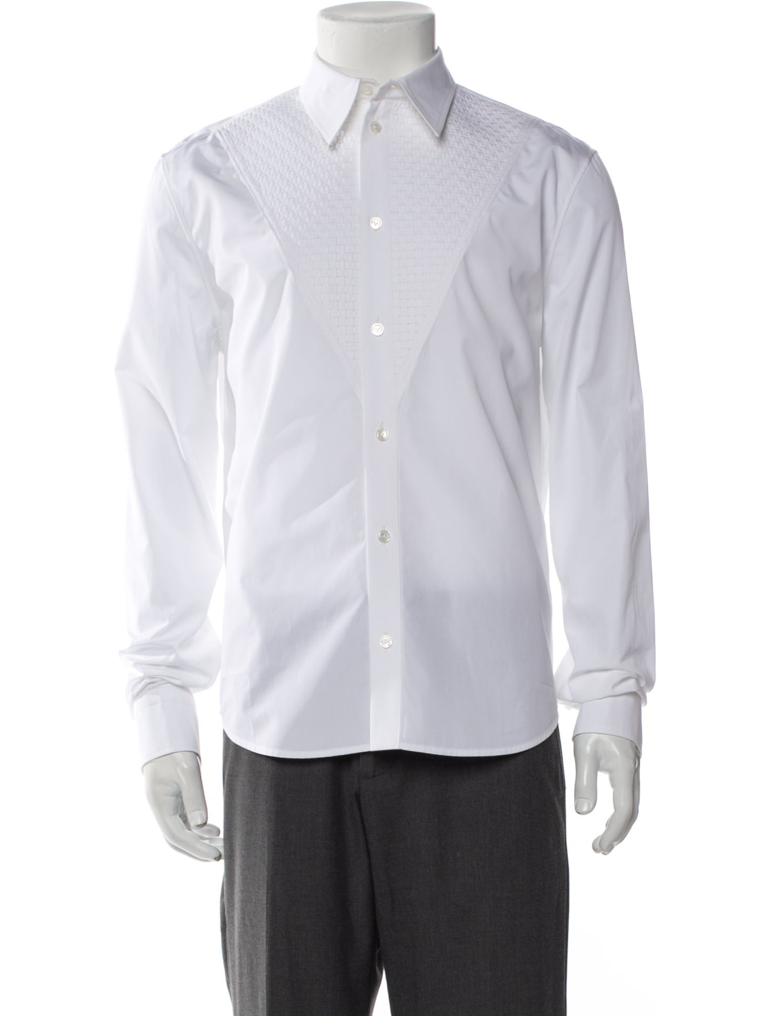 Bottega Veneta Long Sleeve Tuxedo Shirt