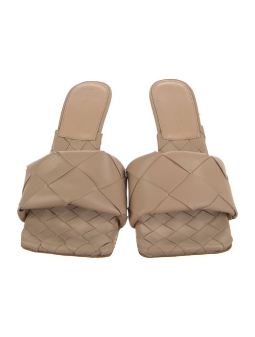 Bottega Veneta Intrecciato Weave Leather Slides