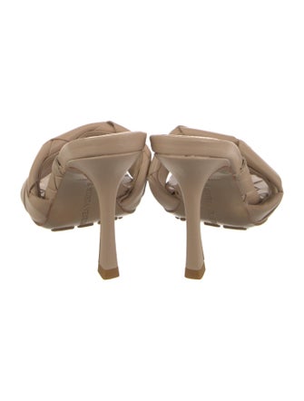 Bottega Veneta Intrecciato Weave Leather Slides