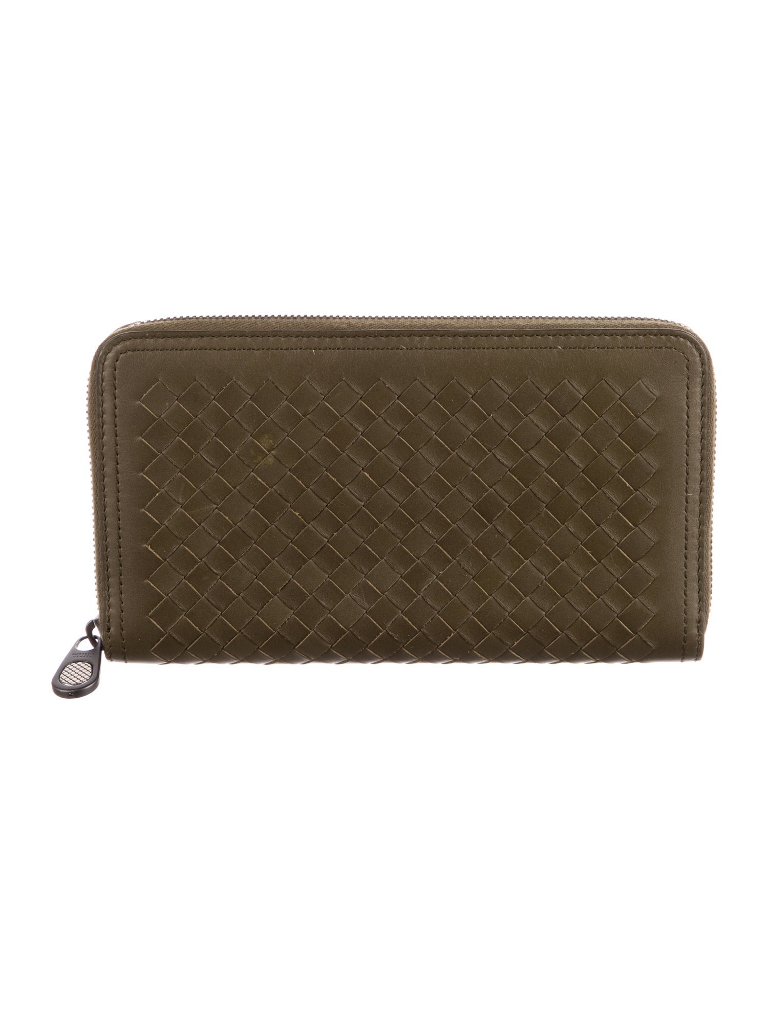 Bottega Veneta Intrecciato Weave Leather Continental Wallet