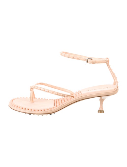 Bottega Veneta Leather Studded Accents Sandals