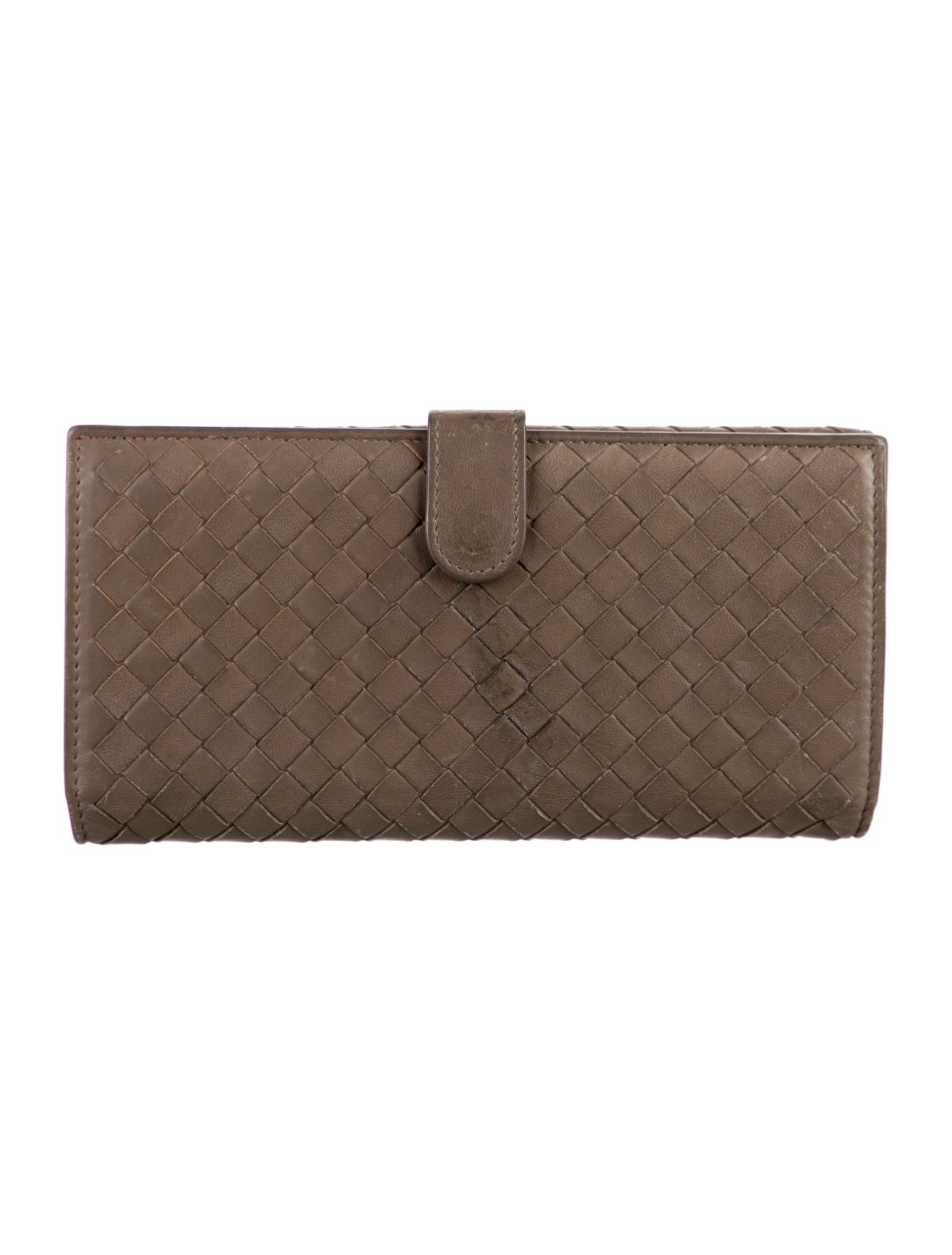 Bottega Veneta Vintage Intrecciato Weave Wallet
