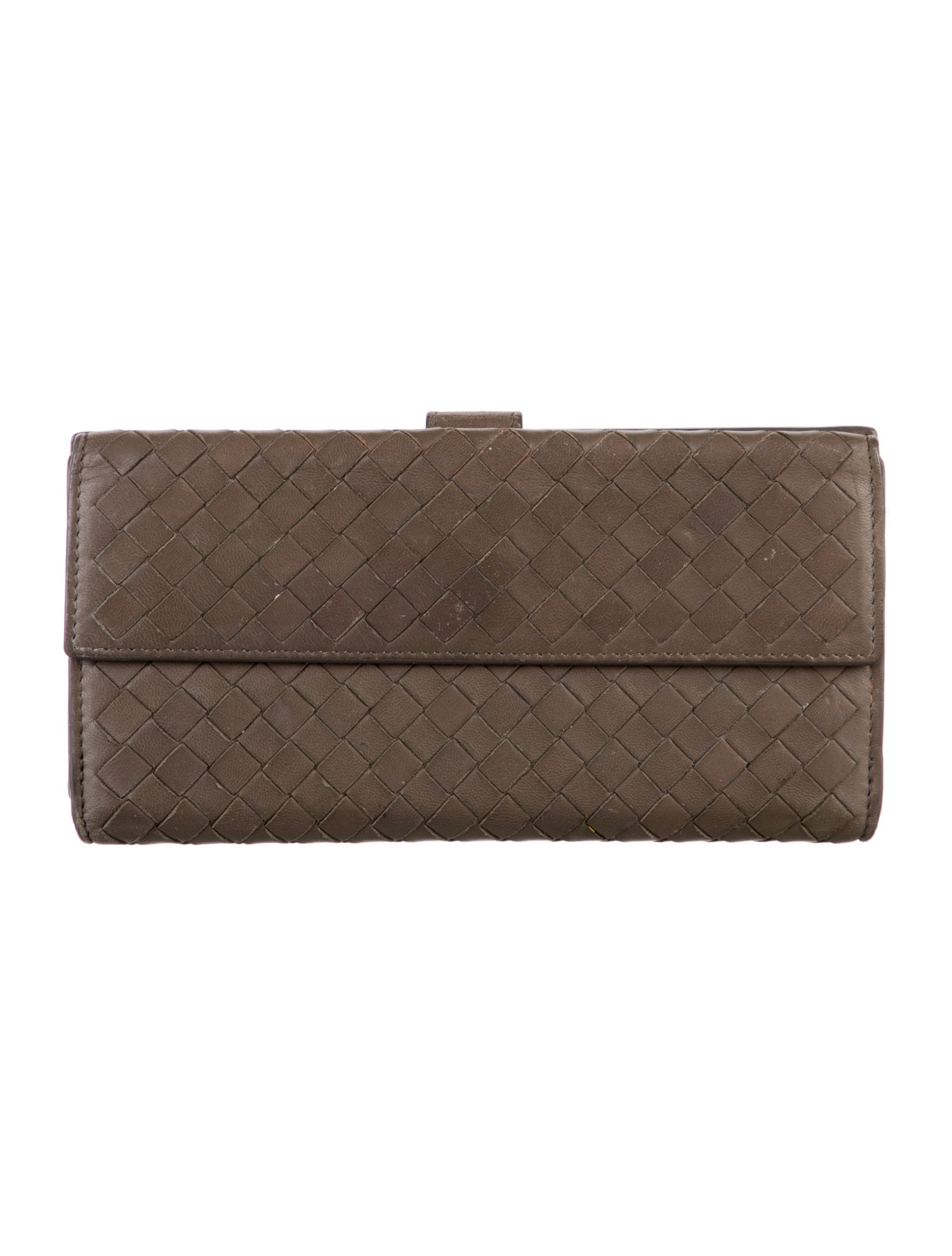 Bottega Veneta Vintage Intrecciato Weave Wallet