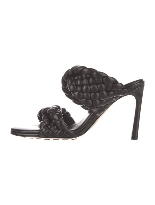 Bottega Veneta Intrecciato Weave Leather Slides