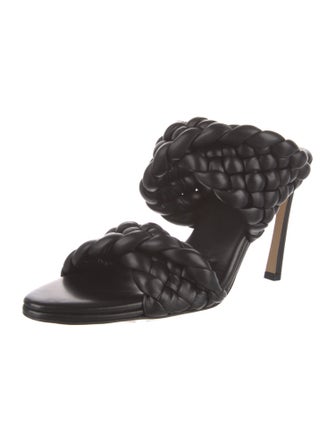 Bottega Veneta Intrecciato Weave Leather Slides