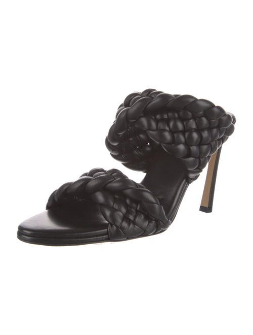 Bottega Veneta Intrecciato Weave Leather Slides