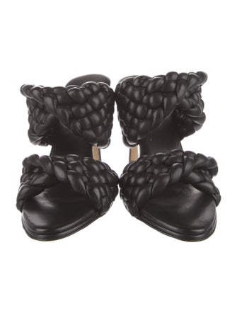 Bottega Veneta Intrecciato Weave Leather Slides