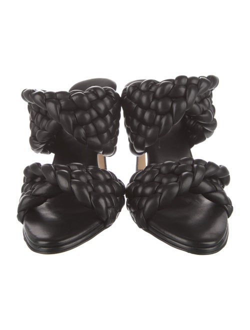 Bottega Veneta Intrecciato Weave Leather Slides