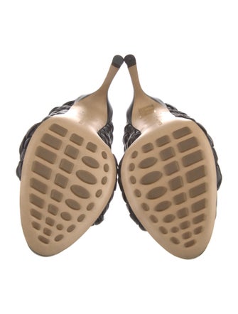 Bottega Veneta Intrecciato Weave Leather Slides