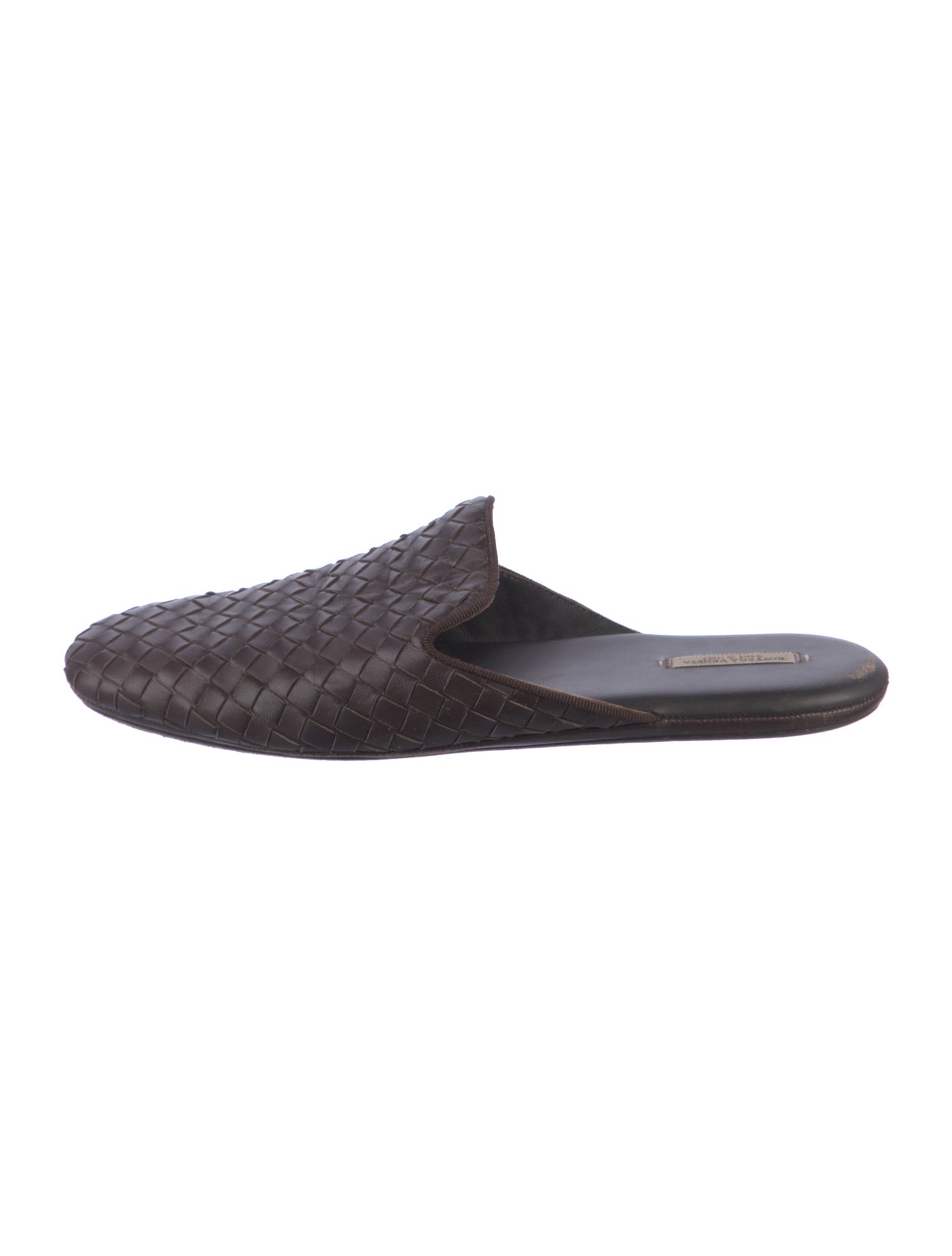 Bottega Veneta Intrecciato Weave Leather Mules