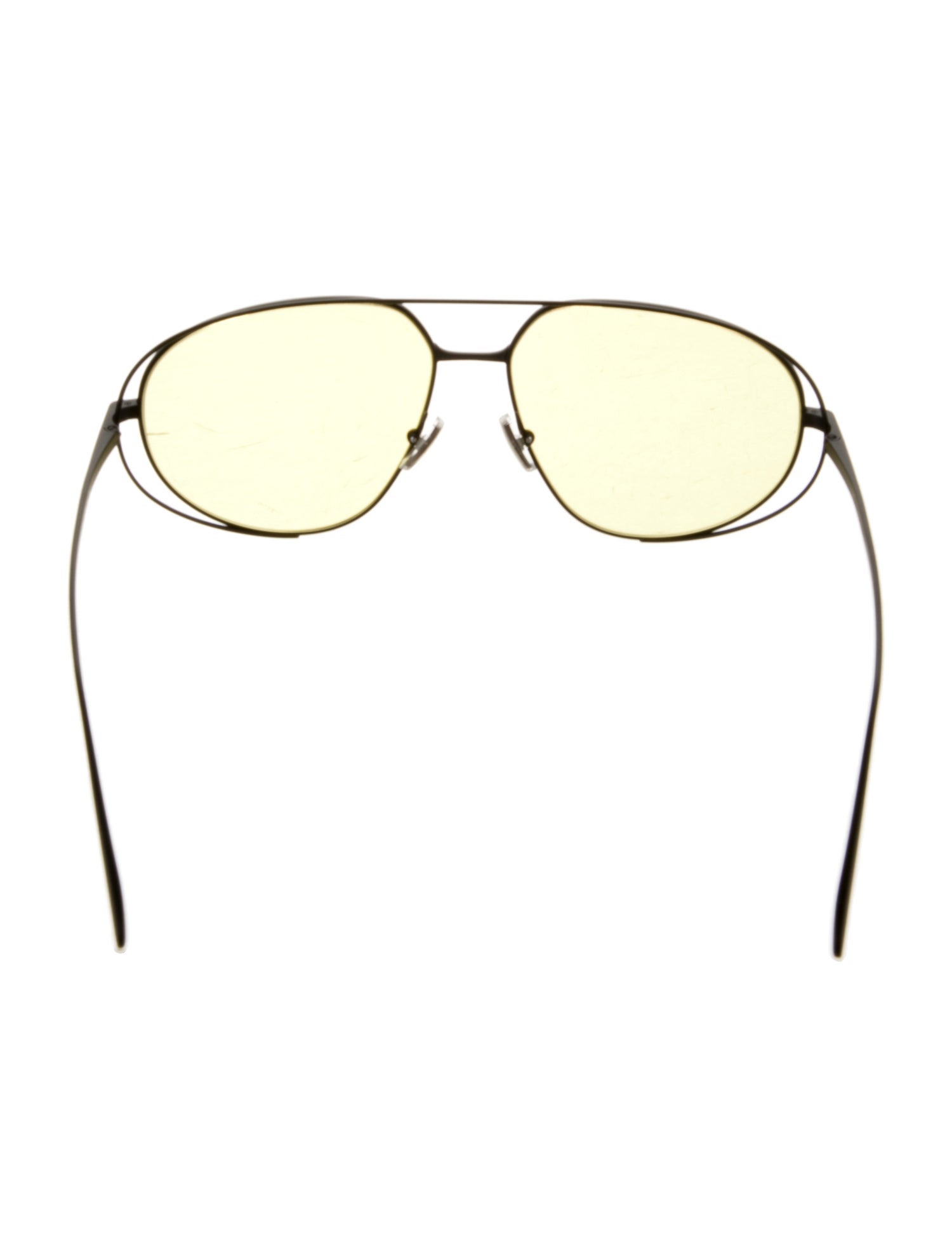 Bottega Veneta Intrecciato Weave Aviator Sunglasses