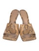 Bottega Veneta Leather Animal Print Slides