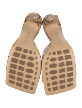 Bottega Veneta Leather Animal Print Slides