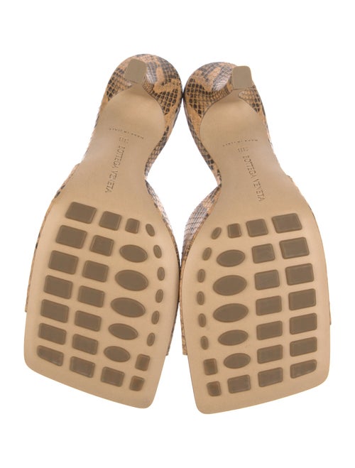 Bottega Veneta Leather Animal Print Slides