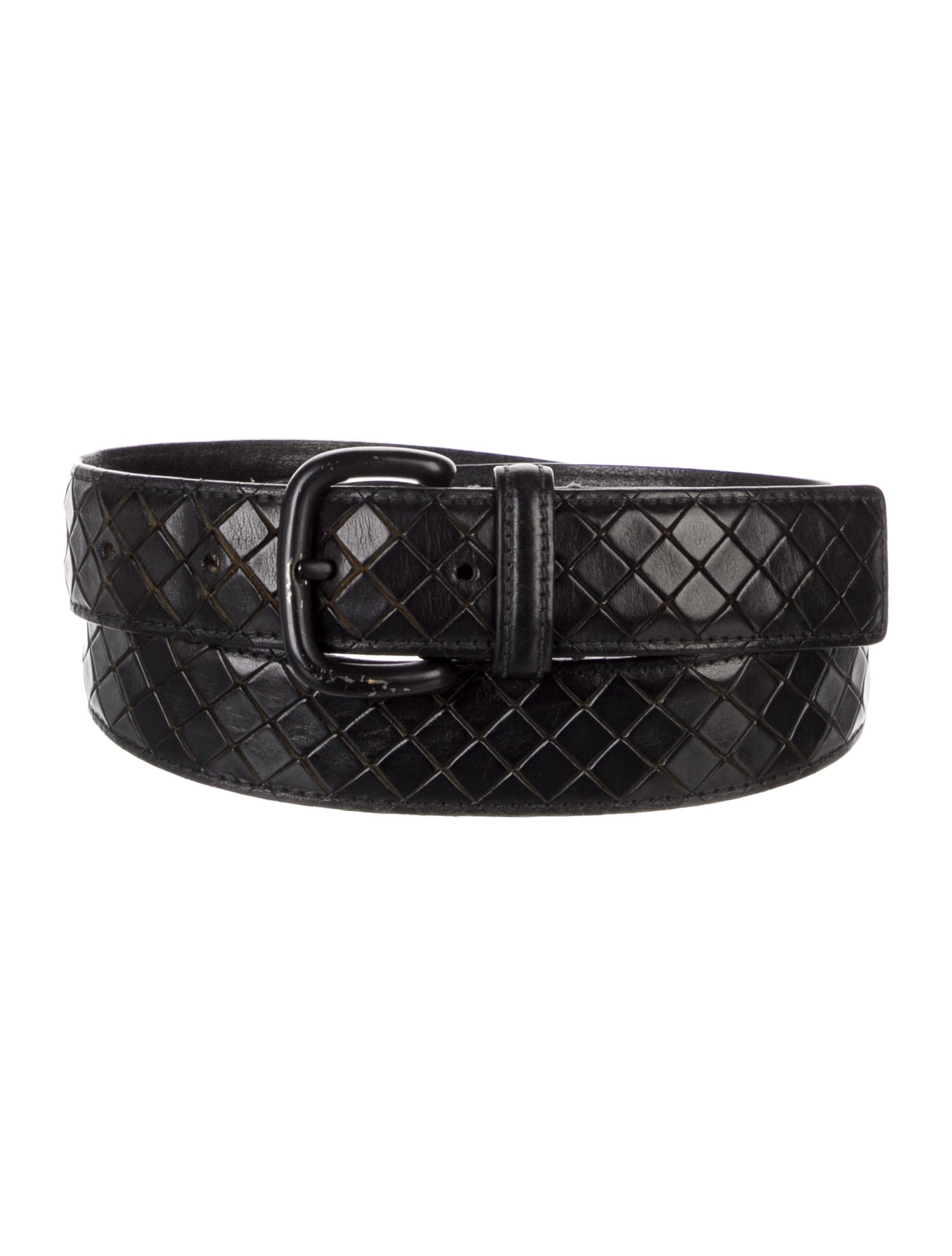 Bottega Veneta Intrecciato Weave Leather Belt