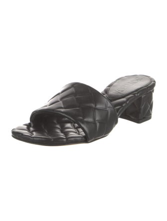 Bottega Veneta Intrecciato Weave Leather Slides