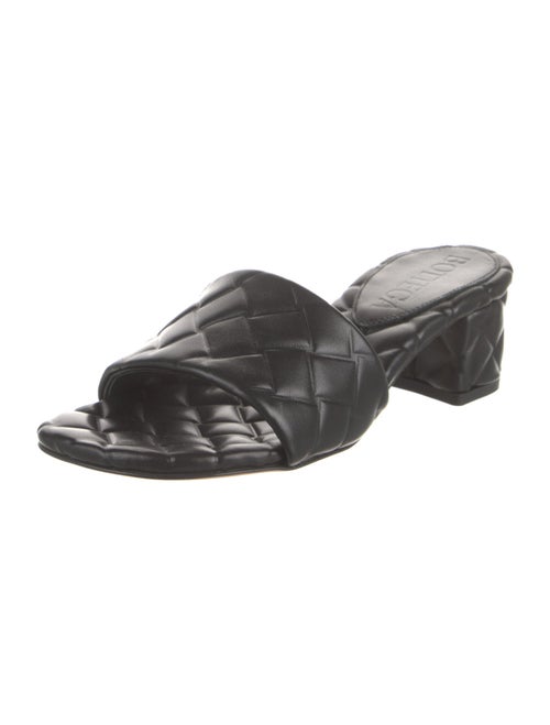 Bottega Veneta Intrecciato Weave Leather Slides